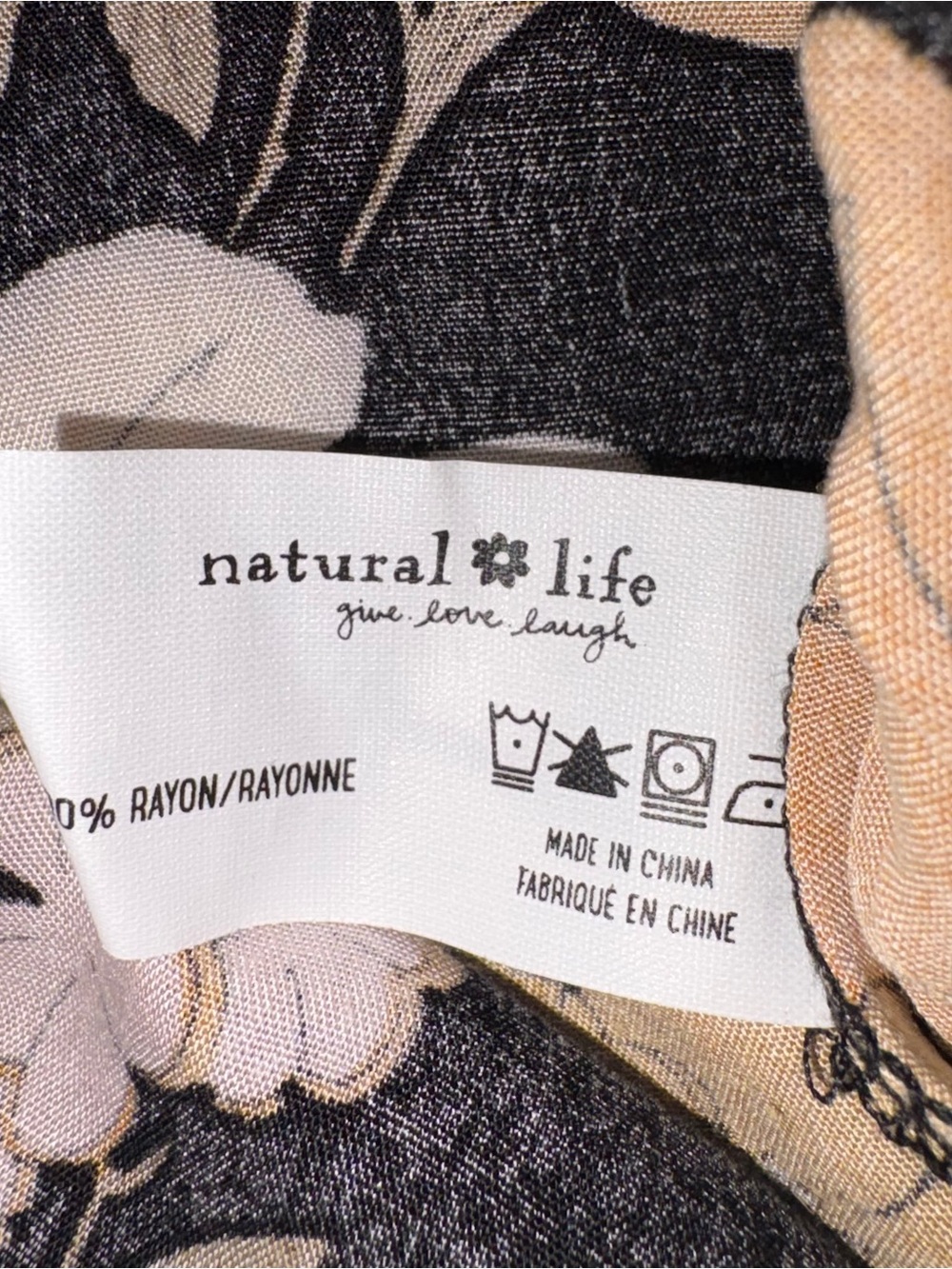 Natural Life Skirt Maxi Side Slit Floral Size Large - Picture 9 of 10